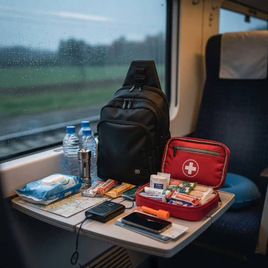 Kit de Emergencia para viajes en tren en España: Lo que debes llevar para no quedarte tirado
