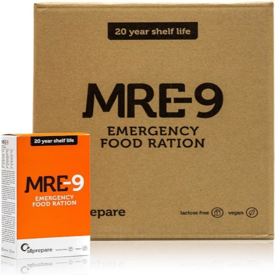 MRE-9: Ración de emergencia con 20 Años de vida útil y vitaminas extra